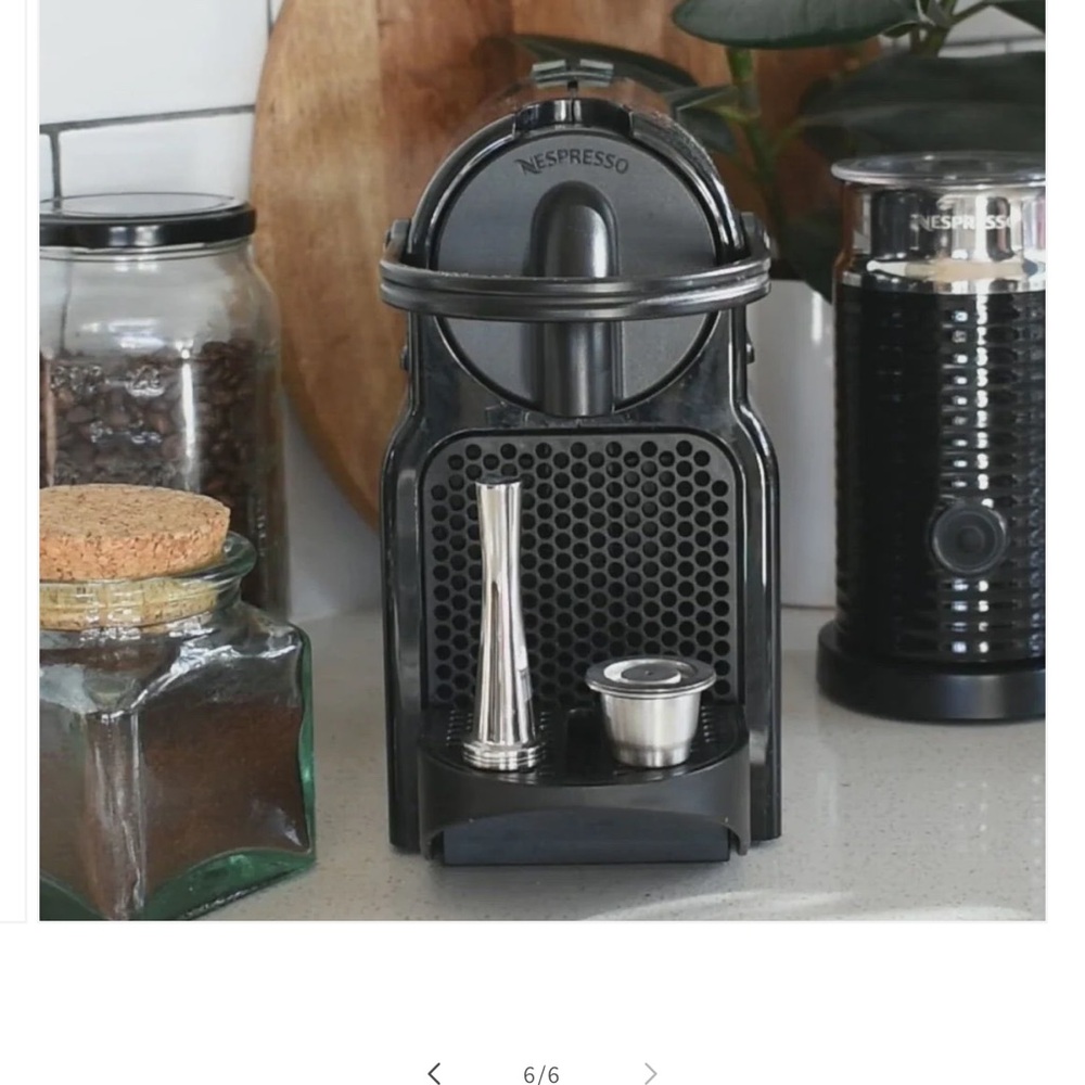 Stainless Steel Coffee Capsule Reusable Pods Refillable with Spoon Brush Hammer